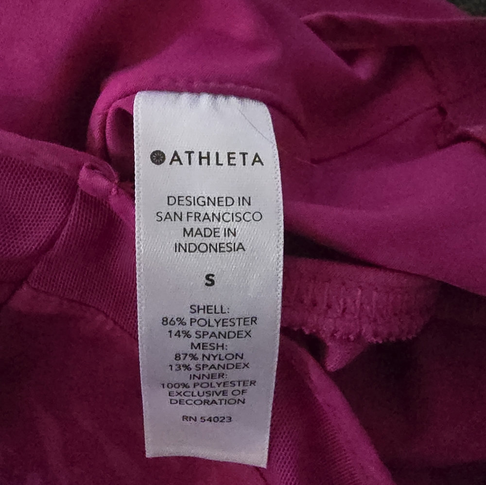Athleta Racwr Run Vibrant Pink Women's Athletic Shorts Size S - Picture 3 of 6